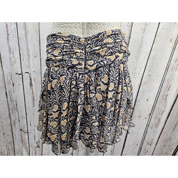 DMS Women's 38 ISABEL MARANT ETOILE Hilari Skirt in Viscose Silky Ruffle Black - Picture 6 of 9